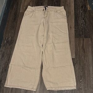 Women's wide leg khaki pants
